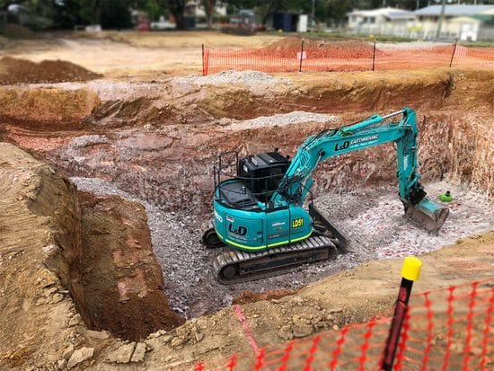 New Fuel Station Tank Excavation Brisbane
